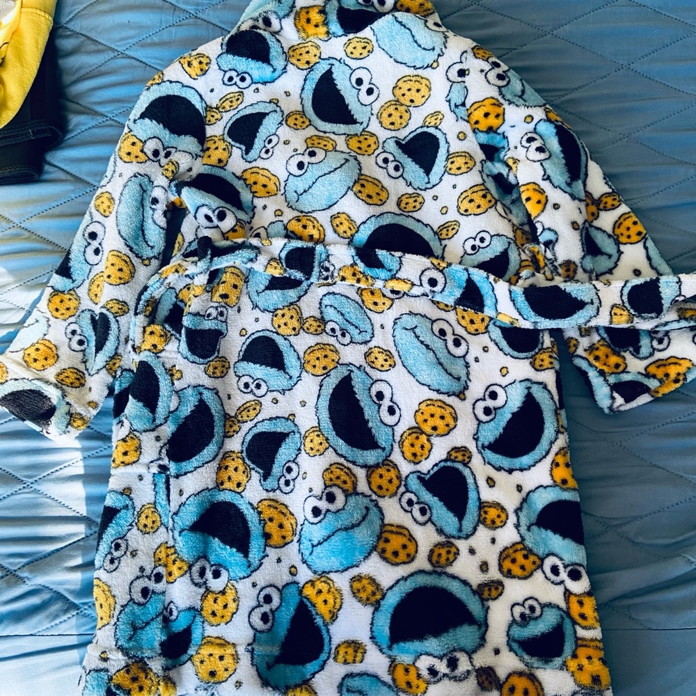 Sesame Street Cookie Monster Kids Robe